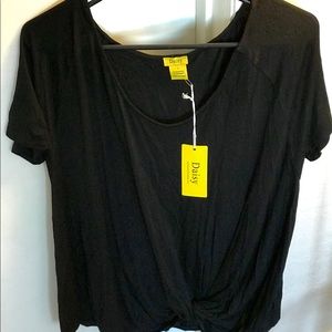 Daisy twist short sleeve top